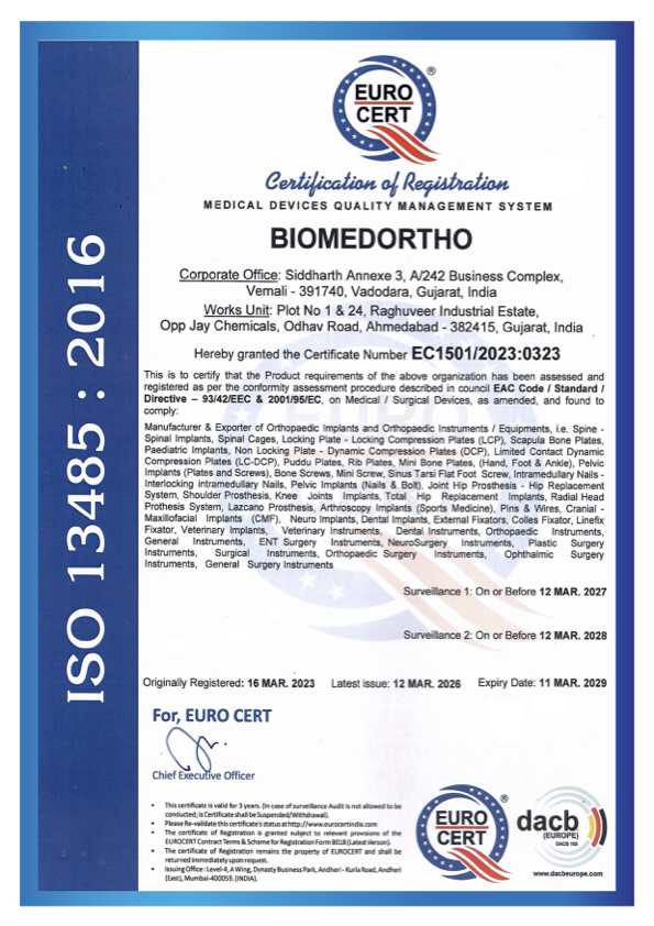 ISO 13485:2016 Certification